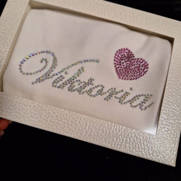 body bebe personalizat cristale