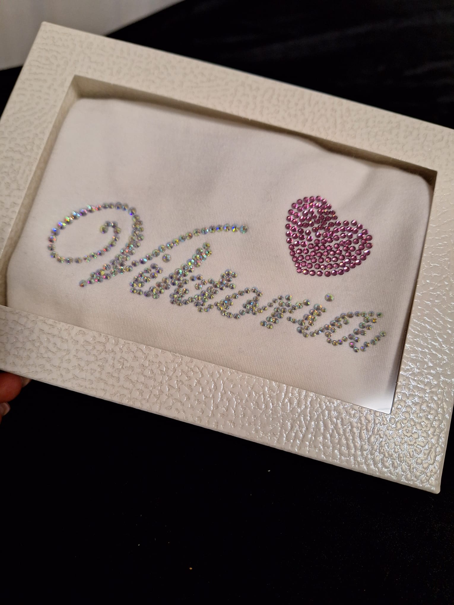 body bebe personalizat cristale