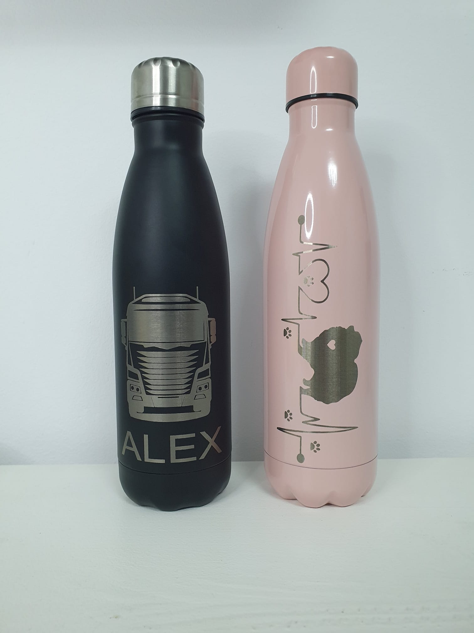 termos personalizat inox gravat pentru cafea si ceai