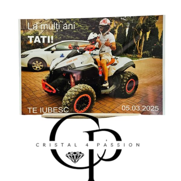 tablou personalizat aluminiu a4 imprimare foto logo text